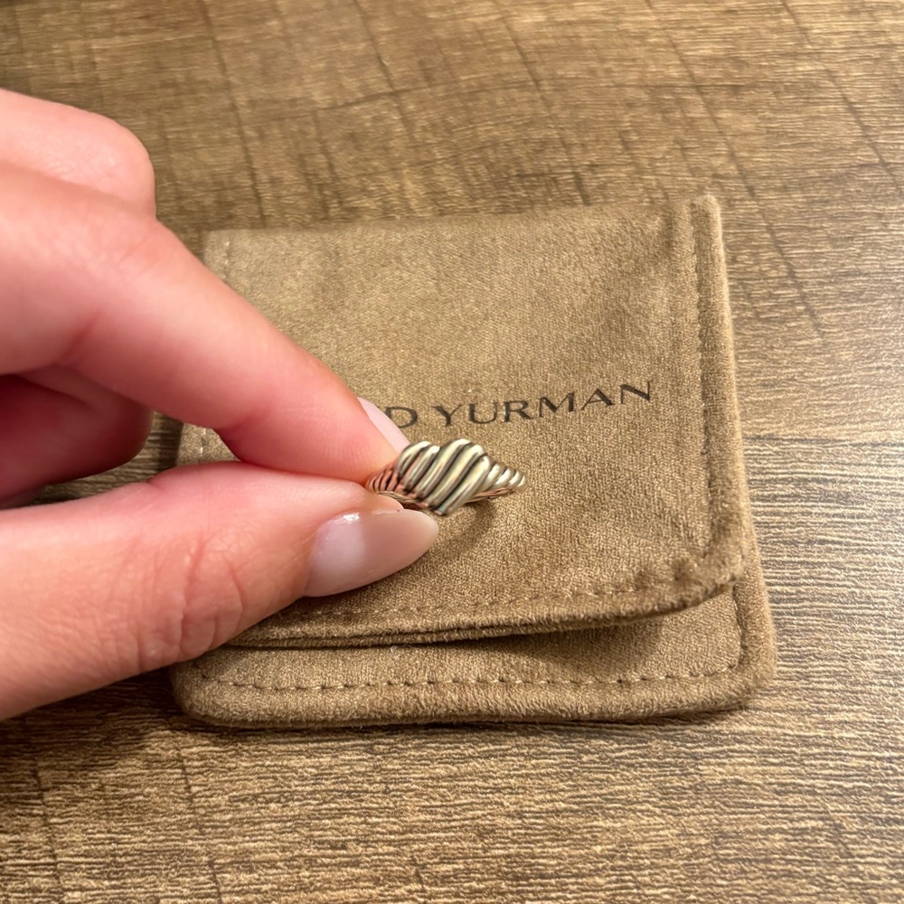 David yurman cable heart pinky ring size 4.5